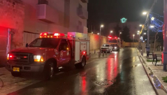 فجر اليوم - حريق داخل بناية في مدينة يافا دون وقوع اصابات